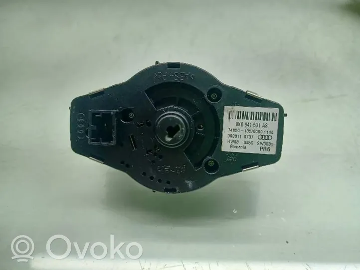 Audi A5 8T 8F Przycisk / Pokrętło regulacji oświetlenia deski rozdzielczej 8K0941531AS