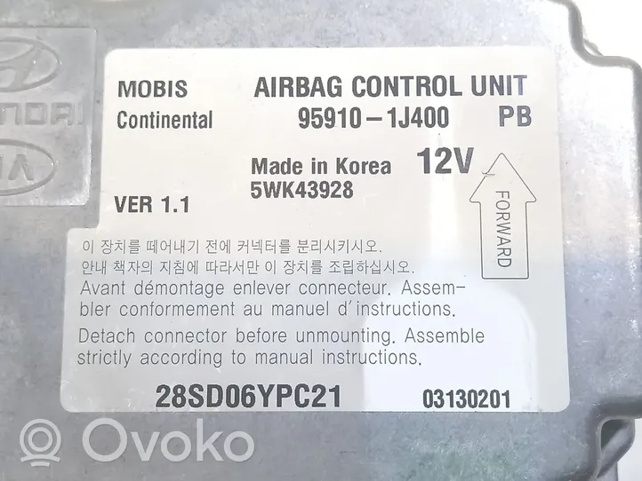 Hyundai i20 (PB PBT) Set di airbag 