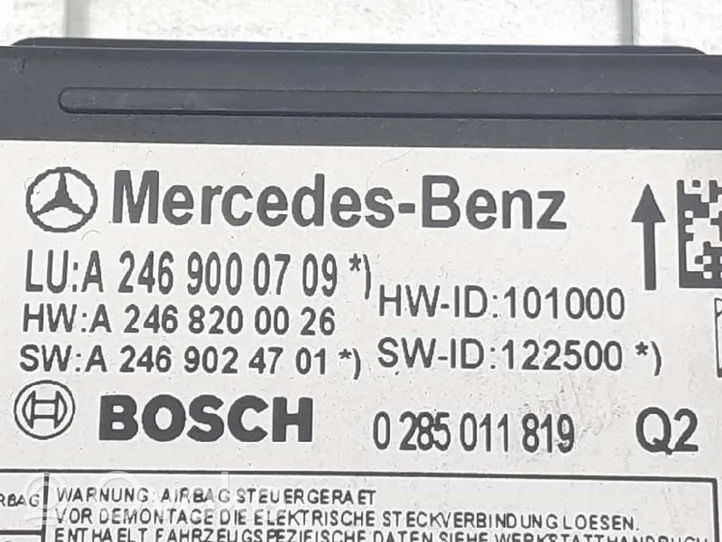 Mercedes-Benz B W246 W242 Turvatyynysarja 