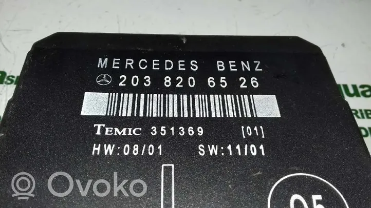 Mercedes-Benz CLK AMG A208 C208 Jednostka sterująca bramą 2038206526