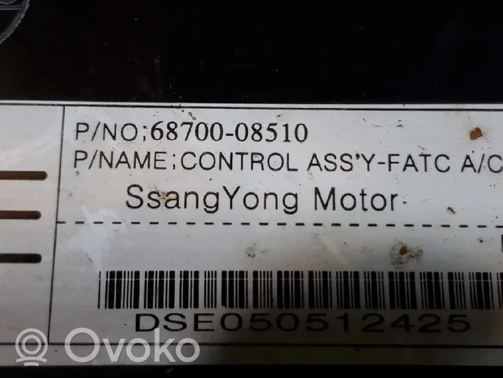 SsangYong Rexton Ilmastoinnin ohjainlaite 6870008510