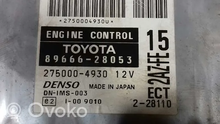 Toyota Previa (XR30, XR40) II Unité de commande, module ECU de moteur 8966628053