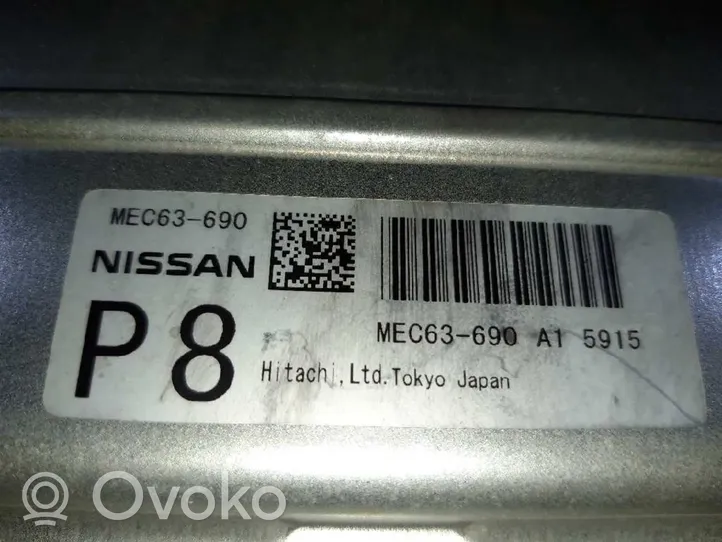 Nissan Murano Z50 Unité de commande, module ECU de moteur MEC63690