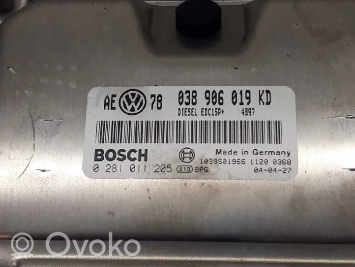 Volkswagen Passat Alltrack Centralina/modulo motore ECU 038906019KD