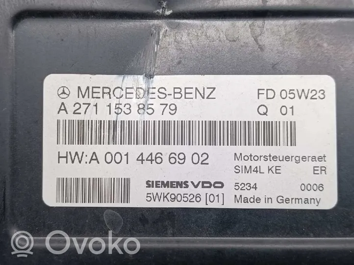 Mercedes-Benz CLK AMG A208 C208 Komputer / Sterownik ECU silnika A2711538579