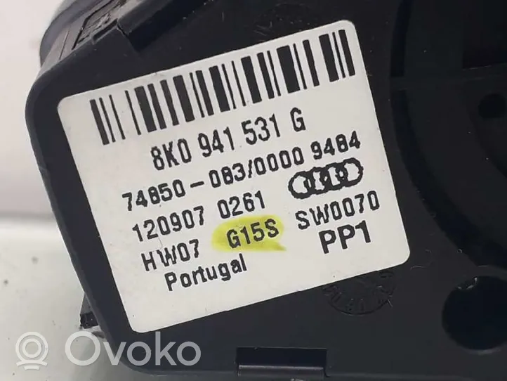 Audi A5 8T 8F Przycisk / Pokrętło regulacji oświetlenia deski rozdzielczej 8K0941531G