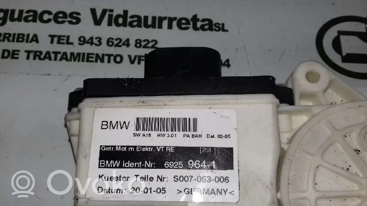 BMW X3 E83 Alzacristalli elettrico della portiera anteriore 69259641