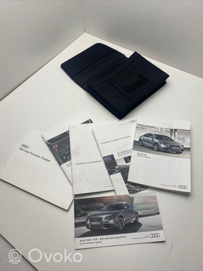 Audi A4 S4 B8 8K Libretto di servizio dei proprietari 