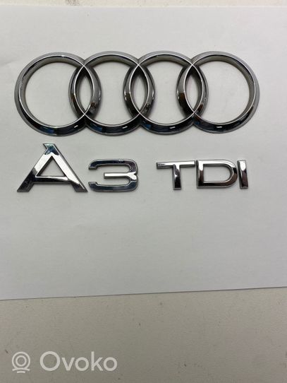 Audi A3 S3 A3 Sportback 8P Logo/stemma case automobilistiche A3