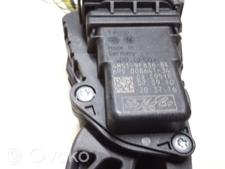 Ford Focus Accelerator throttle pedal 4M519F836BK