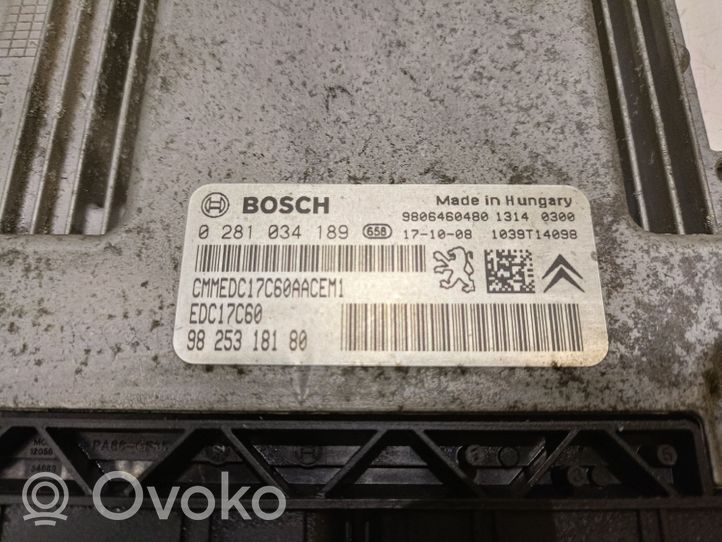 Peugeot 3008 II Sterownik / Moduł ECU 9806460480