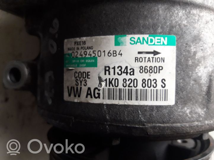 Skoda Octavia Mk2 (1Z) Ilmastointilaitteen kompressorin pumppu (A/C) 1K0820803S