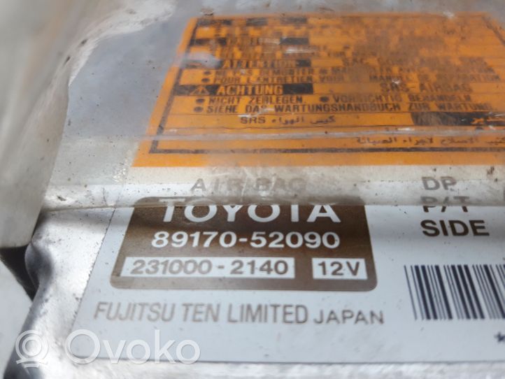 Toyota Yaris Oro pagalvių valdymo blokas 8917052090