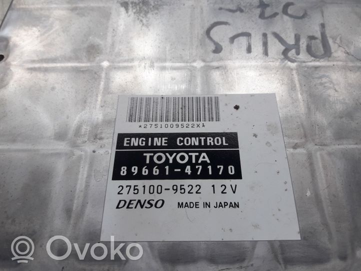 Toyota Prius (XW20) Engine control unit/module 8966147170