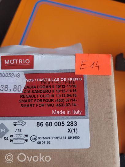 Smart ForTwo I Jarrupalat (etu-) 88390087