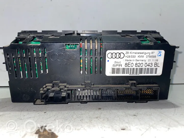 Audi A4 S4 B7 8E 8H Centralina del climatizzatore 8E0820043BL