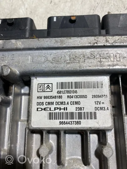 Peugeot 307 Calculateur moteur ECU 9664437380
