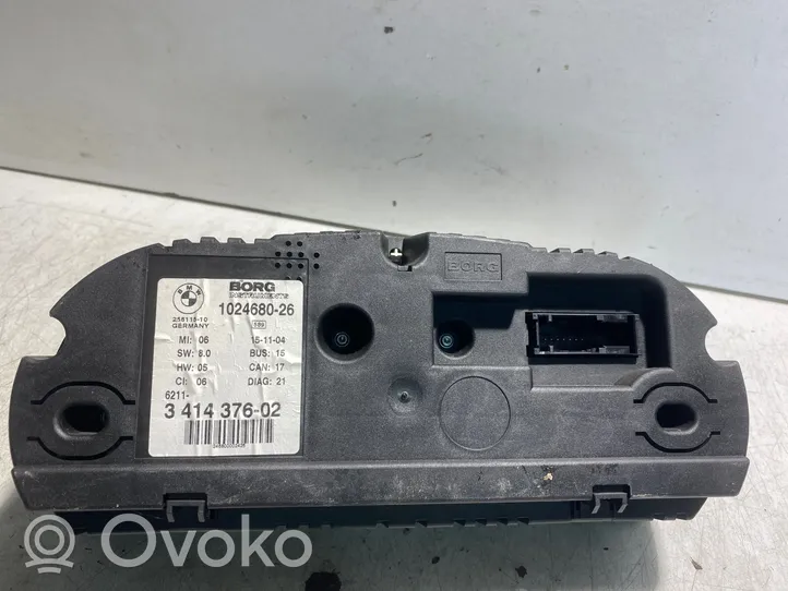 BMW X3 E83 Compteur de vitesse tableau de bord 341437602