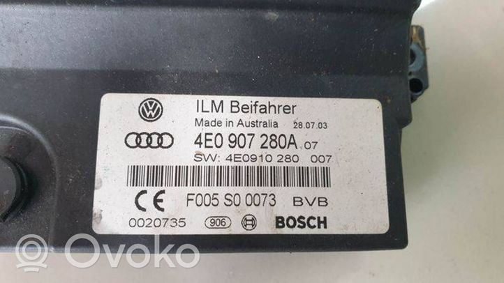 Audi A8 S8 D3 4E Module convertisseur de tension 4E0907280A 4E0910280