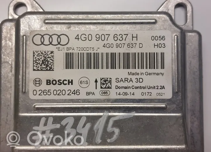 Audi A6 S6 C7 4G Sensore di imbardata accelerazione ESP 4G0907637H