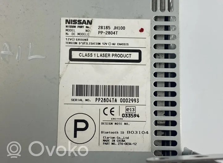 Nissan X-Trail T31 Panel / Radioodtwarzacz CD/DVD/GPS 28185JH100