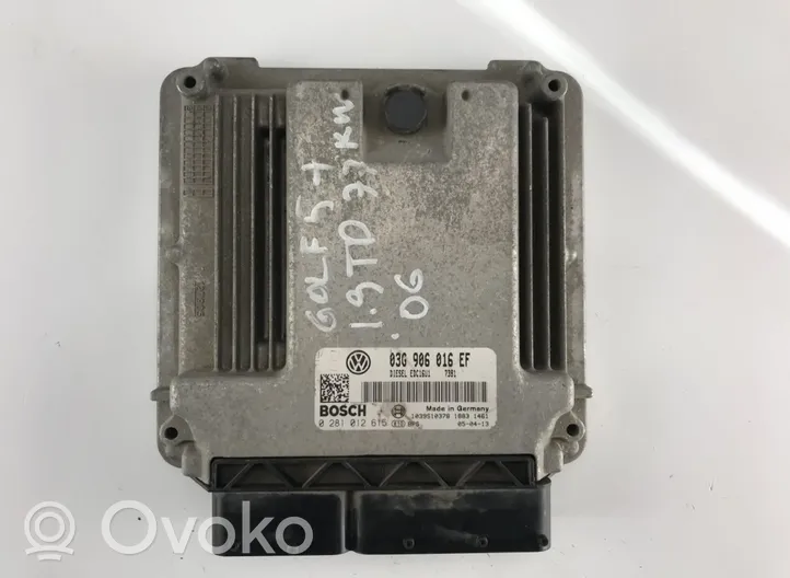 Volkswagen Golf Plus Calculateur moteur ECU 03G906016EF