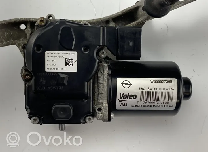 Opel Zafira C Moteur d'essuie-glace W000027199