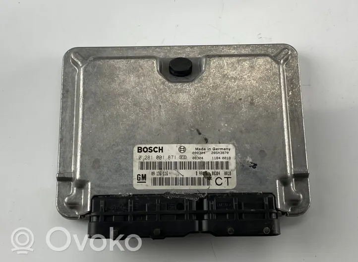 Opel Vectra B Variklio valdymo blokas 0281001871