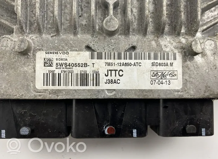 Ford C-MAX I Dzinēja vadības bloks 7M5112A650ATC