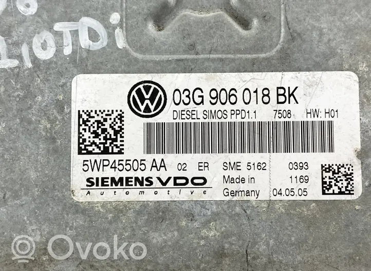 Volkswagen PASSAT B6 Calculateur moteur ECU 03G906018BK