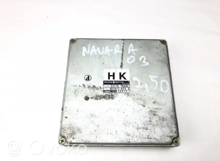 Nissan Navara D22 Calculateur moteur ECU 23710VK562