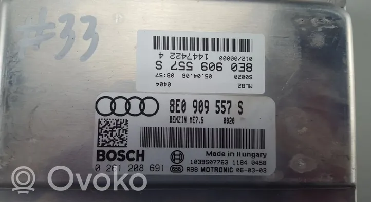 Audi A4 S4 B7 8E 8H Блок управления двигателя 8E0909557S