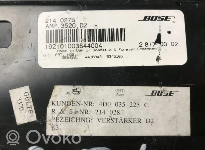 Audi A8 S8 D2 4D Amplificatore 4D0035225C