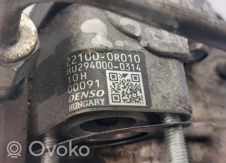 Toyota Corolla Verso E121 Pompa ad alta pressione dell’impianto di iniezione 22100-0R010
