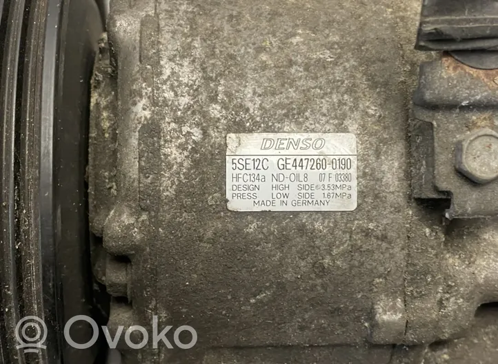Toyota Corolla Verso E121 Kompresor / Sprężarka klimatyzacji A/C GE4472600190