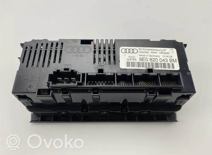 Audi A4 S4 B7 8E 8H Centralina del climatizzatore 8E0820043