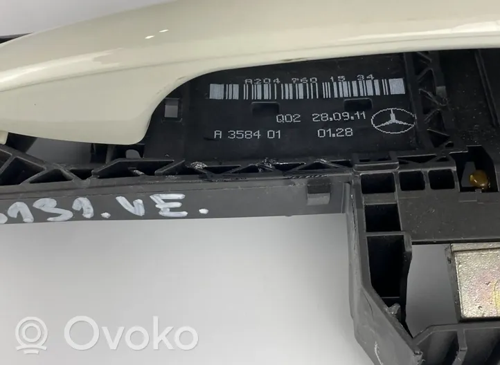 Mercedes-Benz GLK (X204) Klamka zewnętrzna drzwi przednich 2047601534