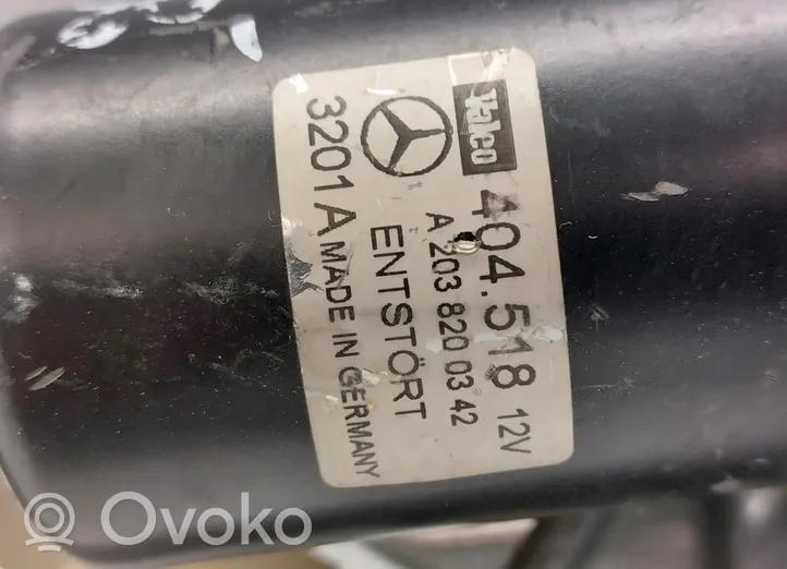 Mercedes-Benz C W203 Etupyyhkimen vivusto A2038240305