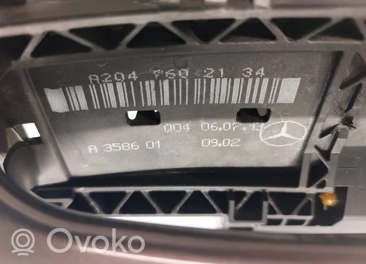 Mercedes-Benz GLK (X204) Klamka zewnętrzna drzwi tylnych A2047602134