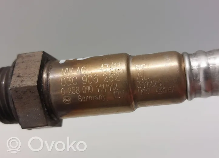 Volkswagen PASSAT B7 Sensore della sonda Lambda 03C906262AL