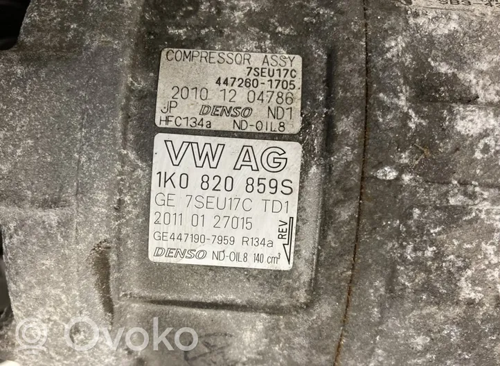 Volkswagen Sharan Kompresor / Sprężarka klimatyzacji A/C 1K0820859S