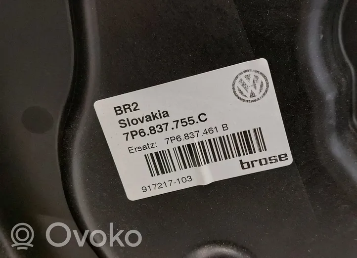 Volkswagen Touareg II Lève-vitre électrique de porte avant 7P6837755C