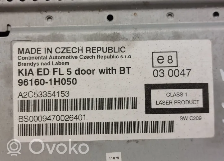 KIA Ceed Radio / CD/DVD atskaņotājs / navigācija 96160-1H050