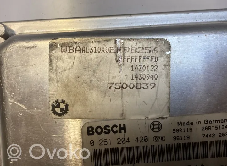 BMW 3 E46 Engine control unit/module 0261204420