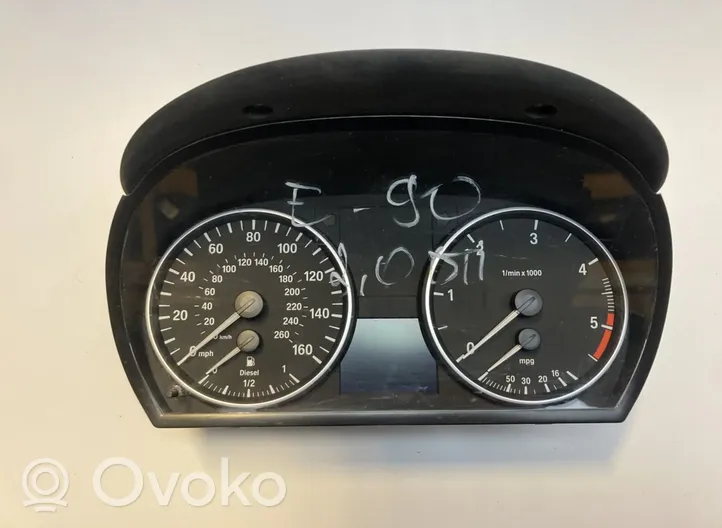 BMW 3 E90 E91 Compteur de vitesse tableau de bord A2C53113047