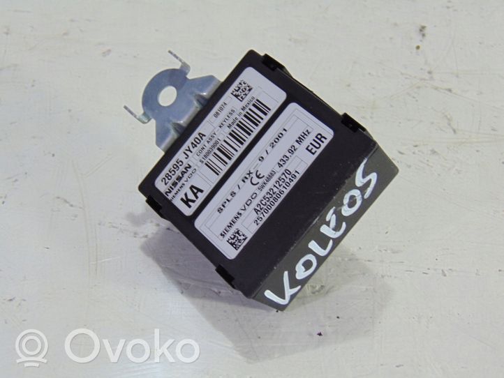 Renault Koleos I Beraktės sistemos KESSY (keyless) valdymo blokas/ modulis 28595JY40A