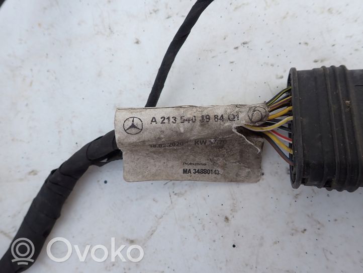 Mercedes-Benz E W213 Kabel Anlasser A2135404984