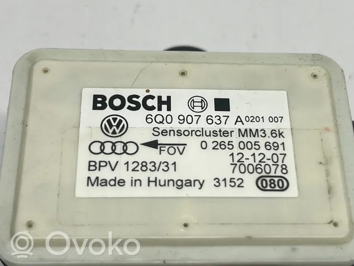 Volkswagen Polo IV 9N3 Capteur de vitesse de lacet d'accélération ESP 6Q0907637A