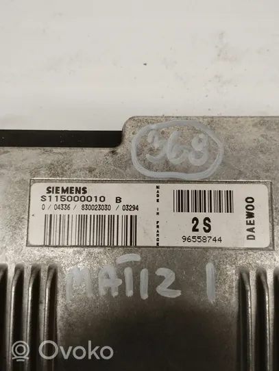 Daewoo Matiz Sterownik / Moduł ECU 96558744