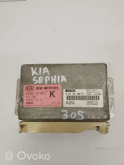 KIA Sephia Engine control unit/module 0261207000